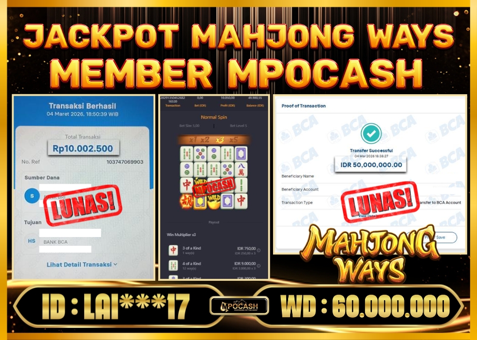 MPOCASH JACKPOT MAHJONG WAYS